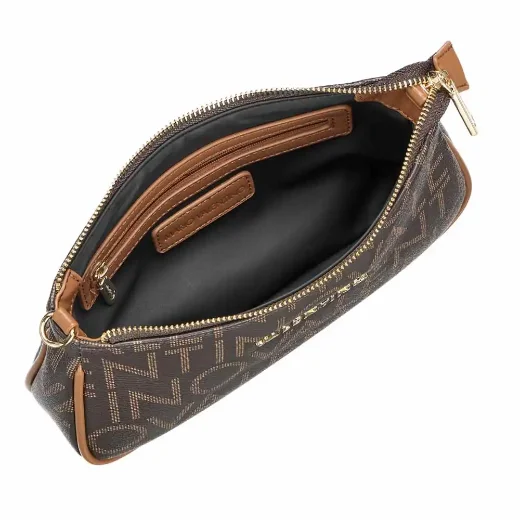 Valentino Regina RE Small Shoulder Bag / Dark Brown / Natural