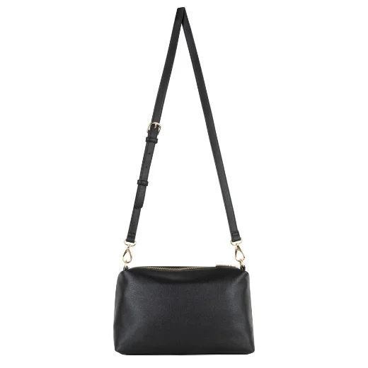 Valentino Barn Ziptop Shoulder Bag | Black