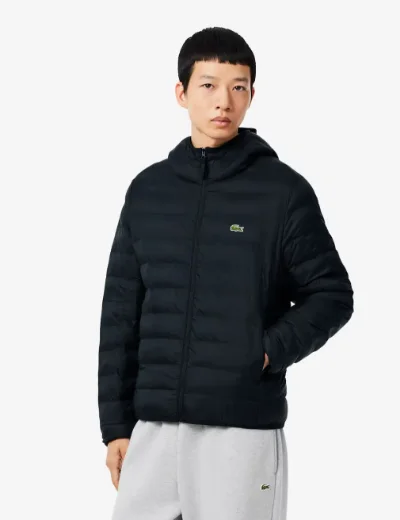 Lacoste Water-Repellent Down Windbreaker | Black
