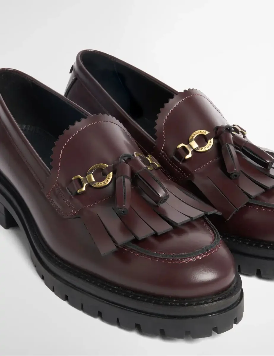 Barbour Womens Ava Loafer | Cherry