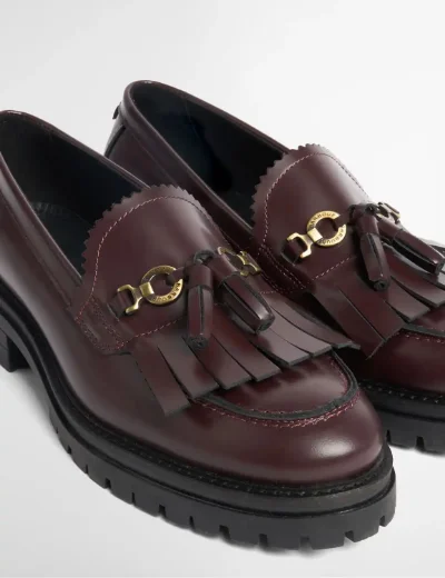 Barbour Womens Ava Loafer | Cherry