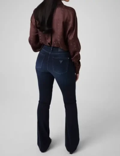 Guess Womens Sexy Flare Denim Jean | Dark Blue