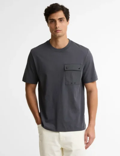 Picture of Barbour International Mens Inline T-shirt | Asphalt
