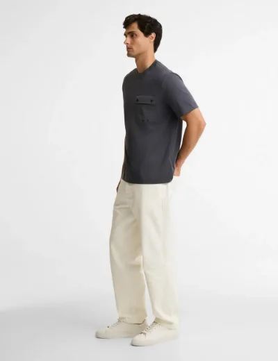 Picture of Barbour International Mens Inline T-shirt | Asphalt