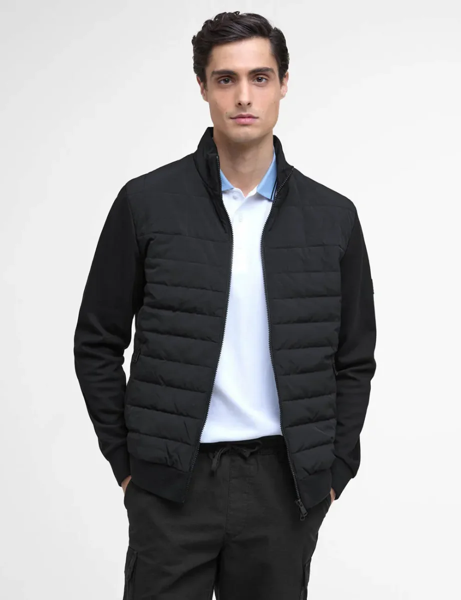 Picture of Barbour International Collins Baffle Quilt Sweat | Black