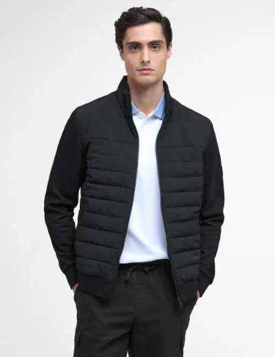 Picture of Barbour International Collins Baffle Quilt Sweat | Black