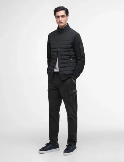 Picture of Barbour International Collins Baffle Quilt Sweat | Black