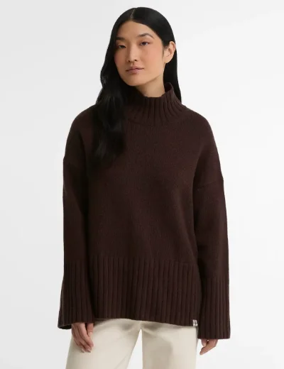 Barbour Womens May Knitted Jumper | Rustic