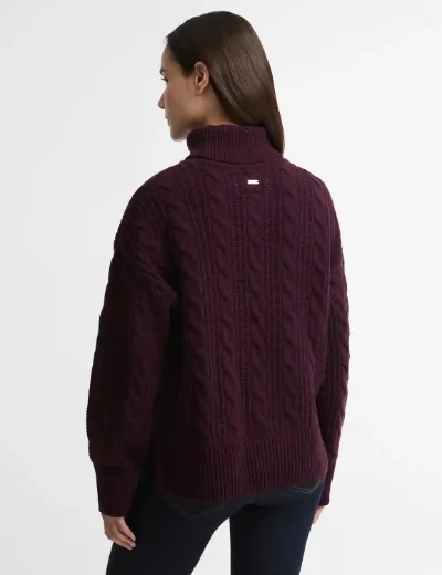 Barbour Womens Agatha Knit | Maroon