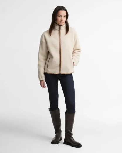 Barbour Womens Homeswood Fleece | Cream