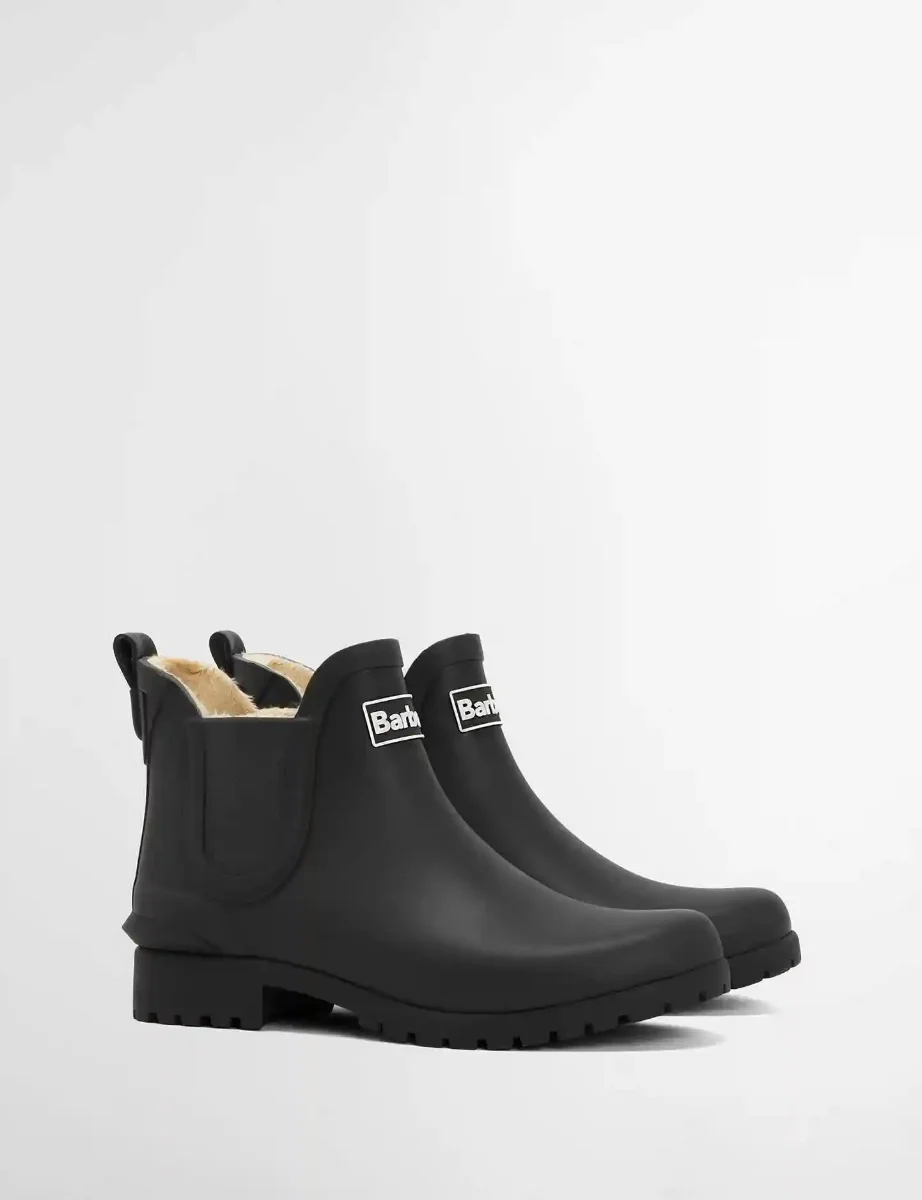Barbour Women's Kirkton Ankle Wellingtons | Black