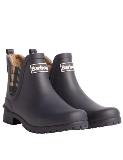 Barbour Womens Kirkton Ankle Wellingtons | Navy