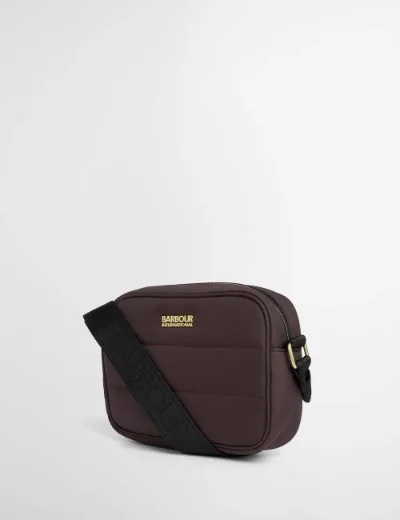 Barbour International Monaco Baffle Quilted Crossbody Bag | Truffle 