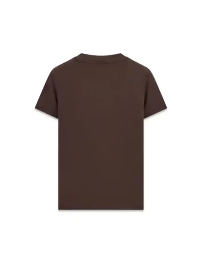 Guess Womens Rhinestones Logo T-Shirt / Brown