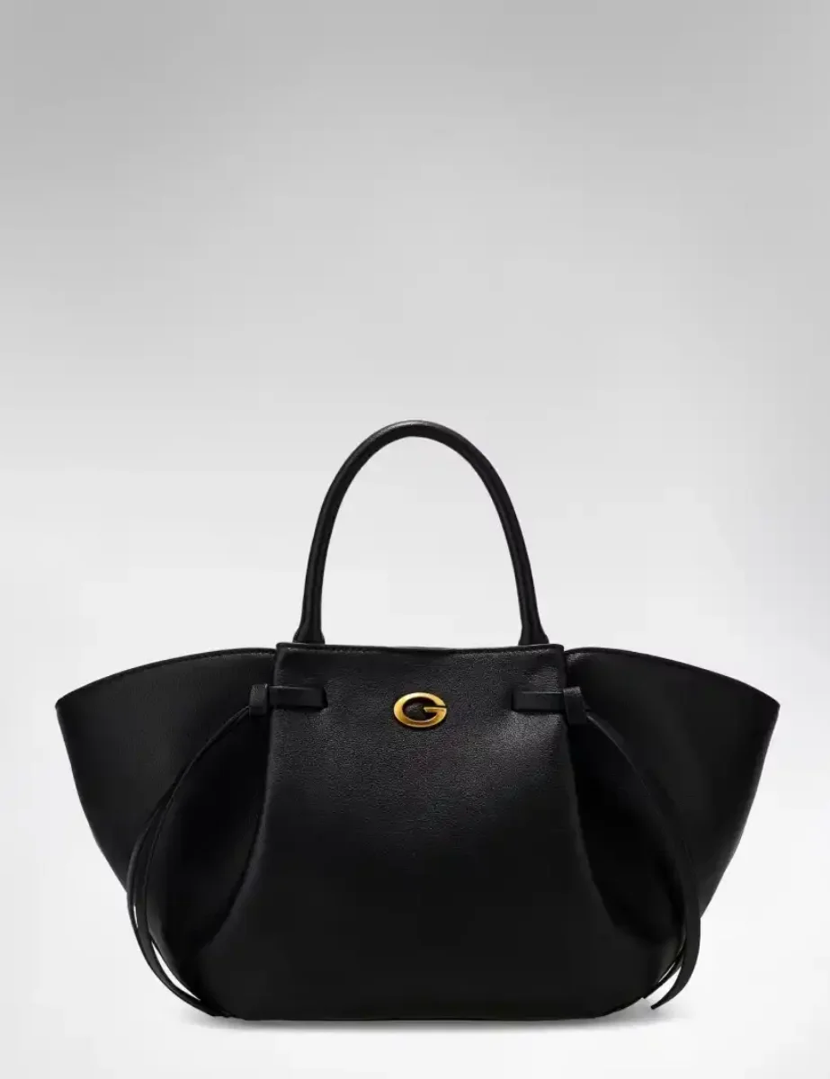 Guess Womens Allegra Faux Leather Handbag | Black