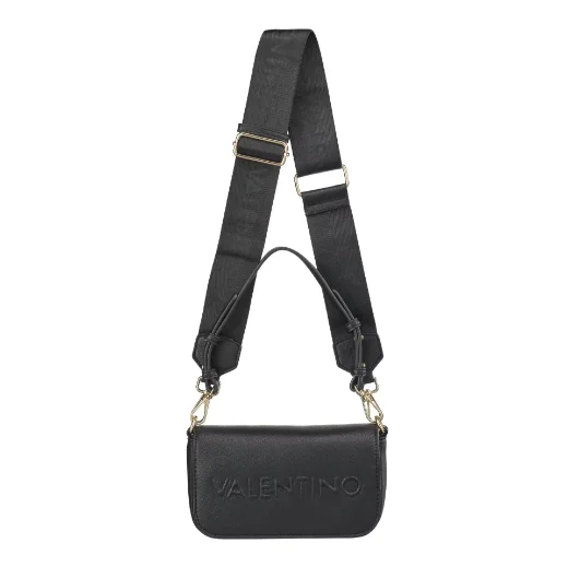 Picture of Valentino Bianka RE Flapover Shoulder Bag | Black