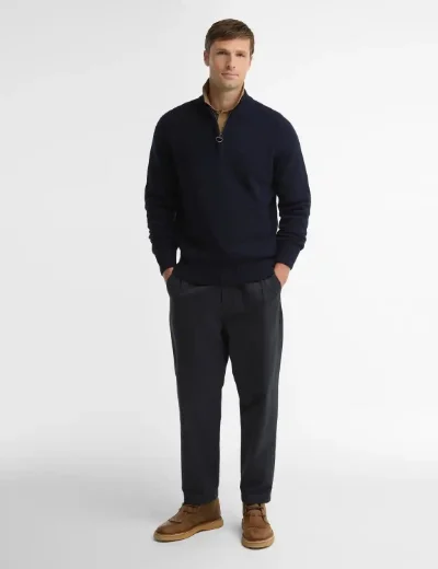Barbour Newtown Half Zip Knit | Navy