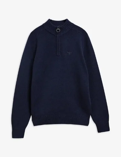 Barbour Newtown Half Zip Knit | Navy
