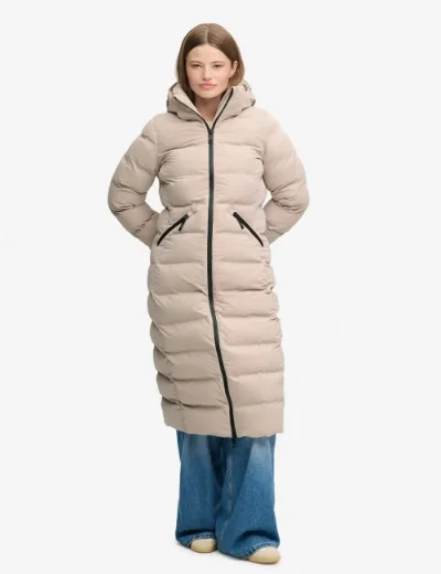 Superdry City longline Microfibre Jacket | Mushroom