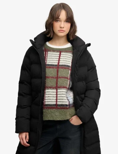 Superdry City longline Microfibre Jacket | Black