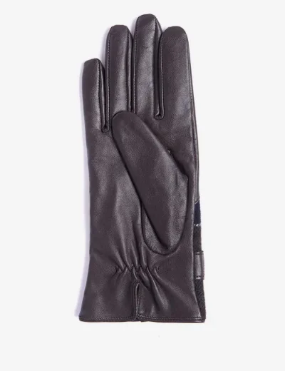 Barbour Womens Dee Tartan Glove | Dark Brown