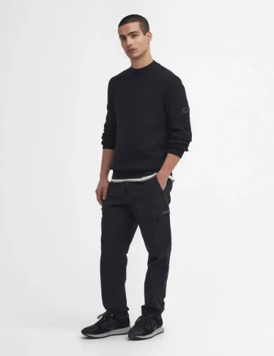 Picture of Barbour Intl Crawley Crew Neck Jumper | Black