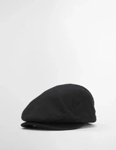 Picture of Barbour Mens Redshore Flat Cap | Black