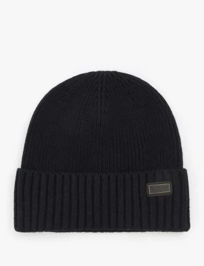 Picture of Barbour International Mens Chester Beanie | Black