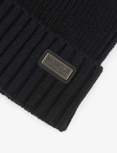 Picture of Barbour International Mens Chester Beanie | Black