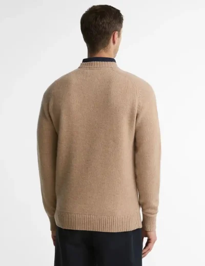 Barbour Newtown Crew Neck Jumper | Washed Stone