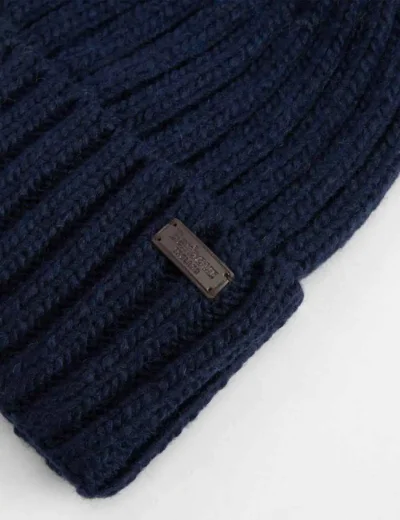 Barbour Mens Kelson Beanie | Navy