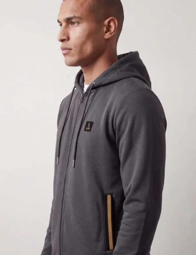 LUKE Makati Zip Through Hoodie | Charcoal