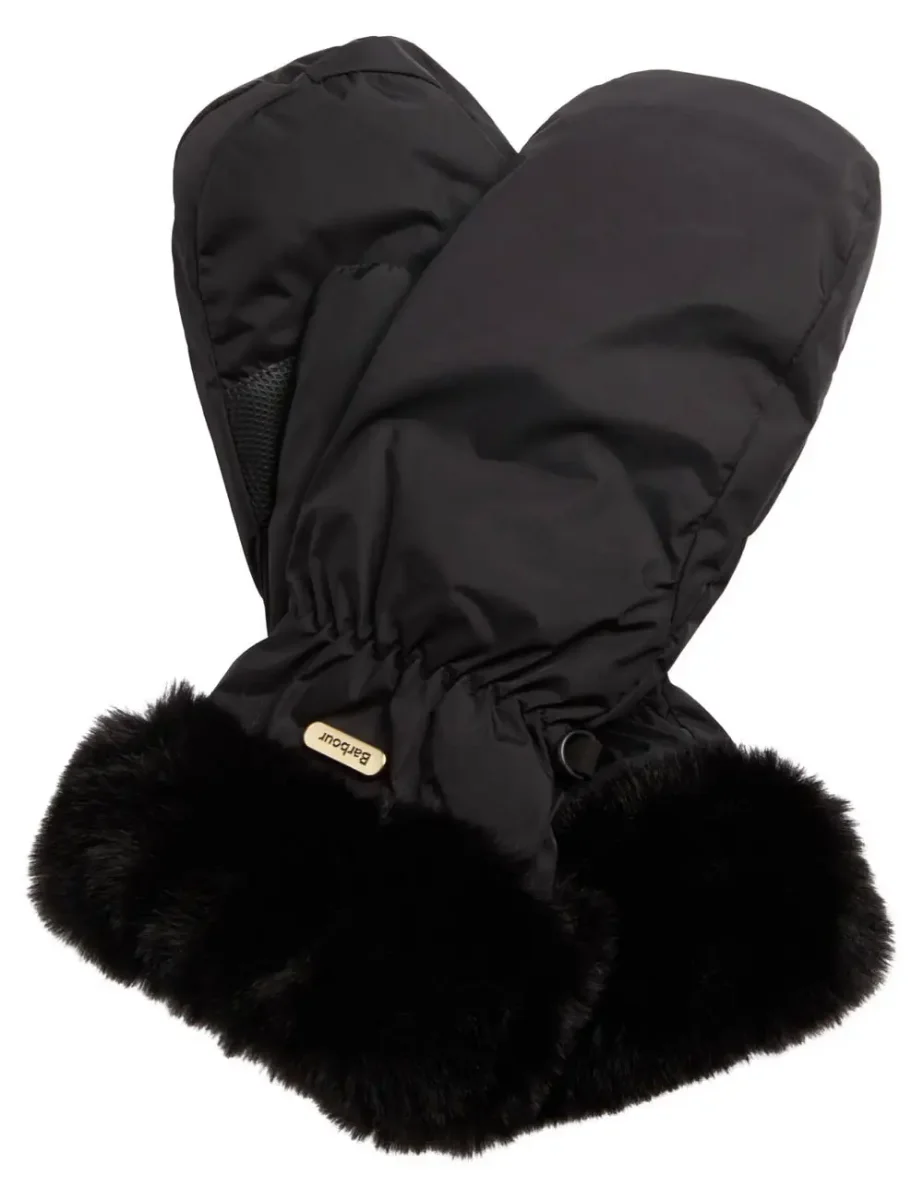 Barbour Womens Primrose Waterproof Mittens | Black