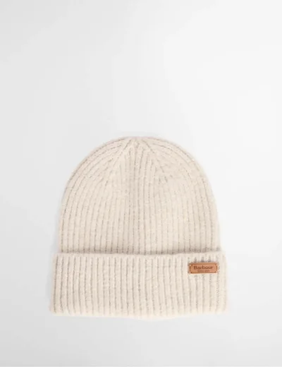 Barbour Women's Pendle Beanie & Blair Scarf Gift Set | Light Birchwood