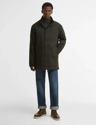 Barbour Northdale Waterproof Mac Jacket Sage