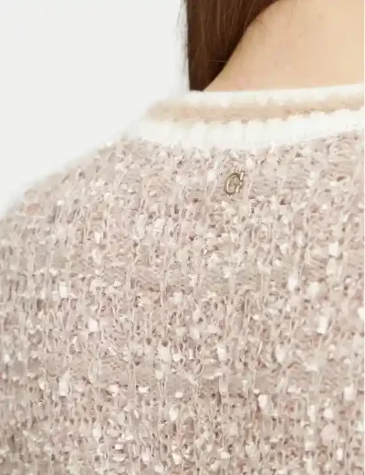 Guess Womens Aomori Textured Knit Cardigan | Beige